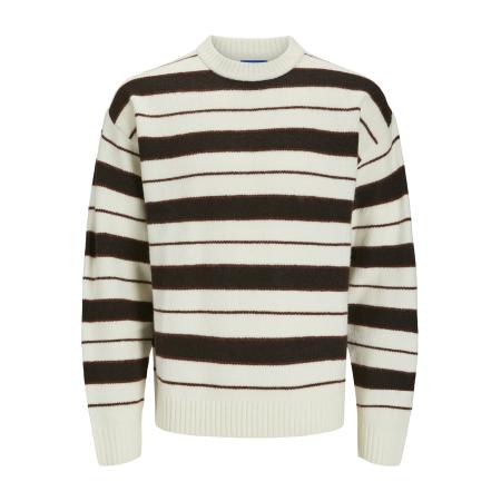 JACK & JONES Trui Ollie bruin / lila / wit