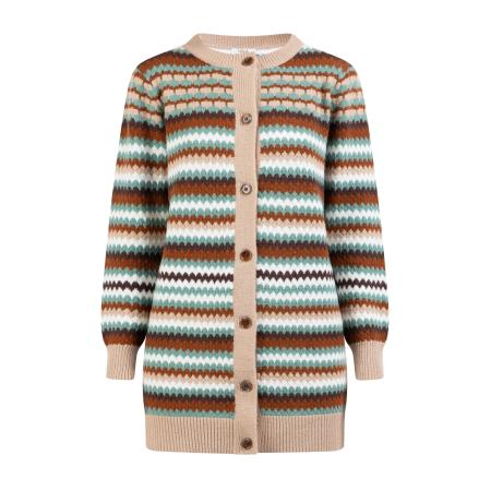 Usha usha FESTIVAL Gebreid vest groen / gemengde kleuren