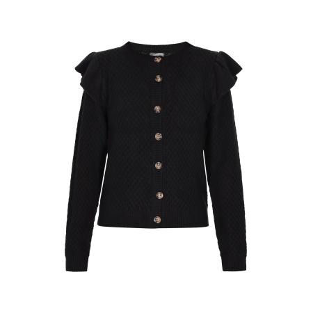 DreiMaster DreiMaster Vintage Gebreid vest zwart