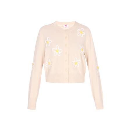 MYMO MYMO Gebreid vest beige / geel / offwhite