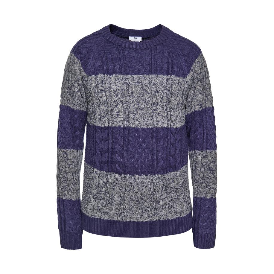 MO MO Trui navy / grijs gemêleerd -