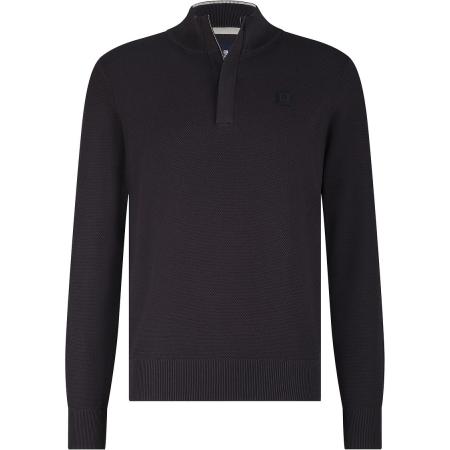 State Of Art Half Zip Trui Structuur Antraciet
