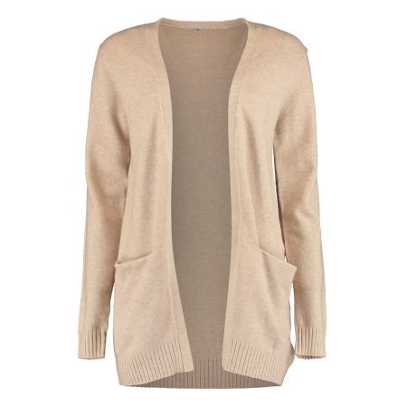 Hailys Hailys Gebreid vest Stacy sand