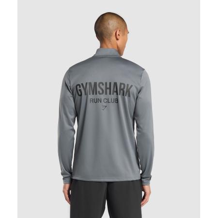 Gymshark Running Dept. 1/4 Zip Pitch Grey