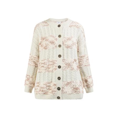 Usha usha FESTIVAL Gebreid vest crème / sand / eierschaal