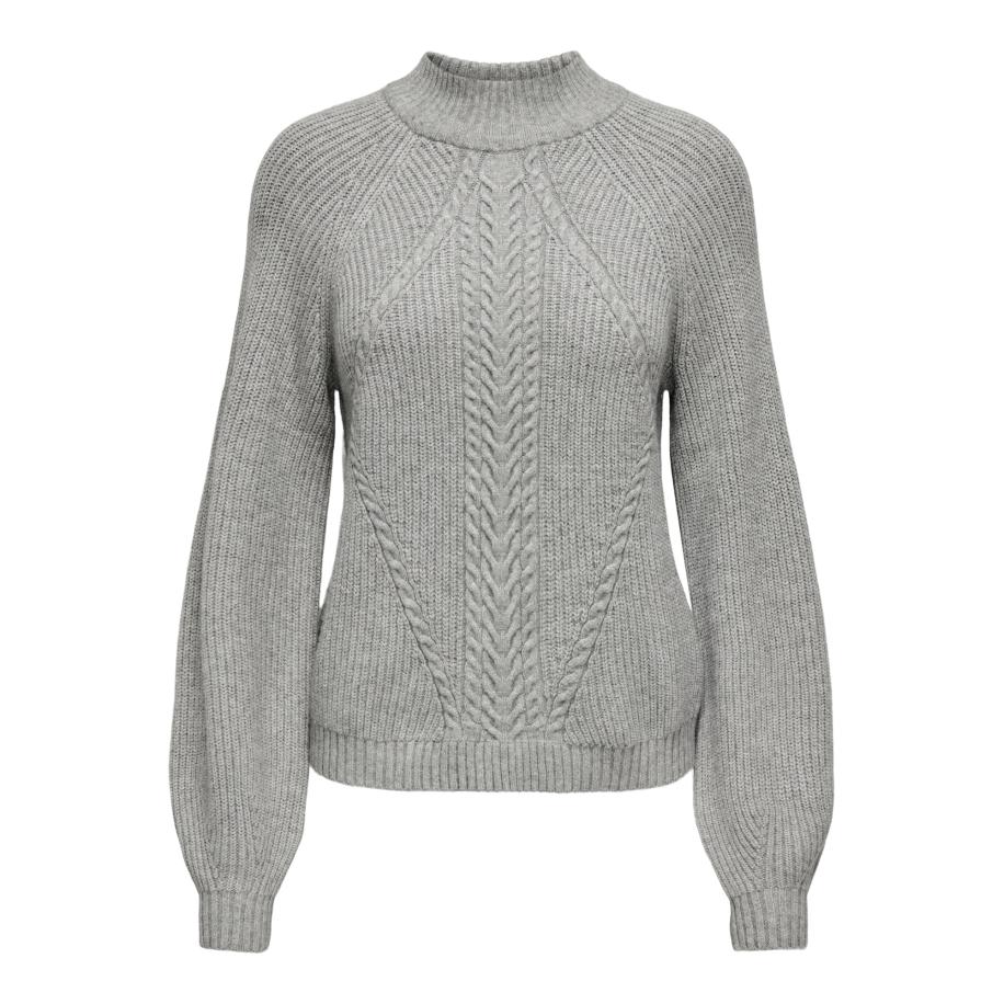 Only ONLY Trui ONLKatia grijs gemêleerd -