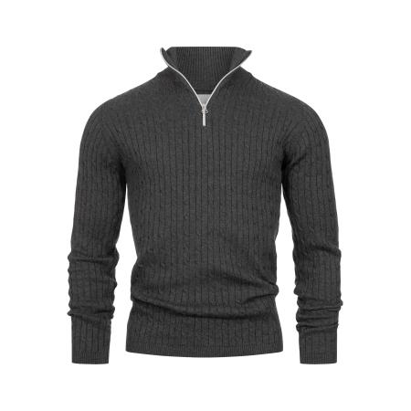 Kronstadt Kronstadt Trui Cable donkergrijs