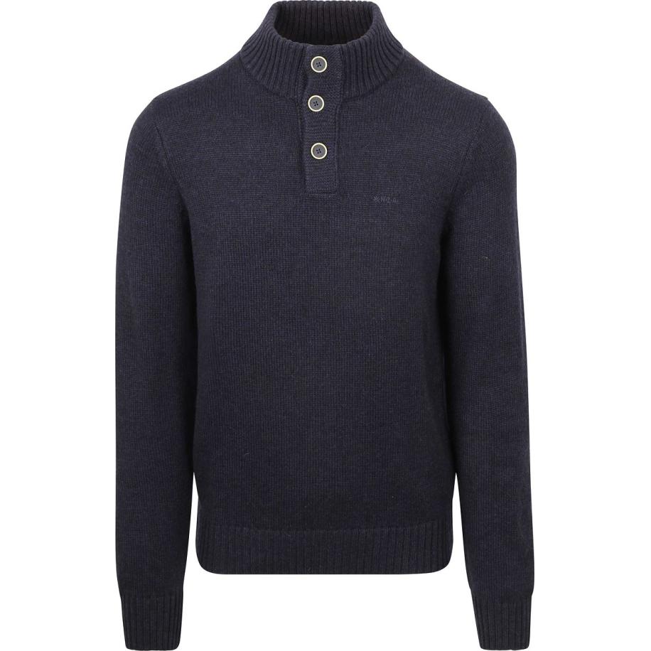 NZA Pullover Mocker Adan Navy Blauw