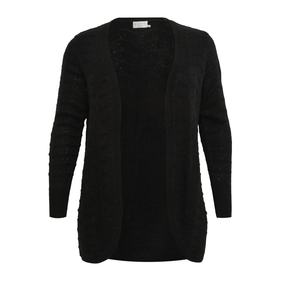 Kaffe KAFFE CURVE Gebreid vest KC Emana zwart -