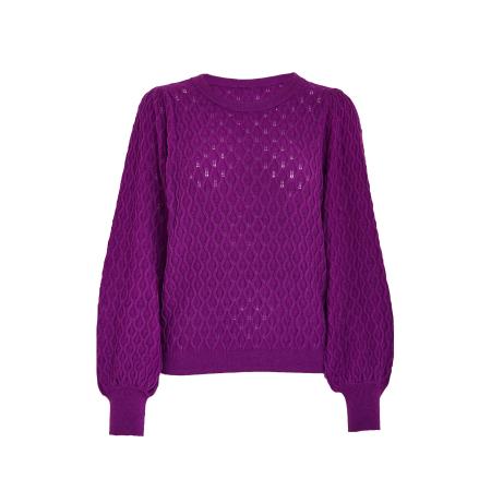 Peppercorn Peppercorn Trui Rosalia donkerlila