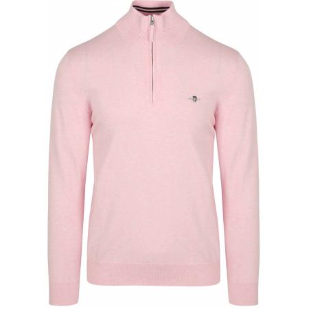 Gant Half Zip Trui Lichtroze