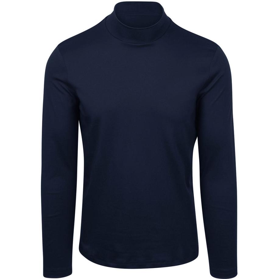 Desoto Turtleneck Trui Navy Blauw