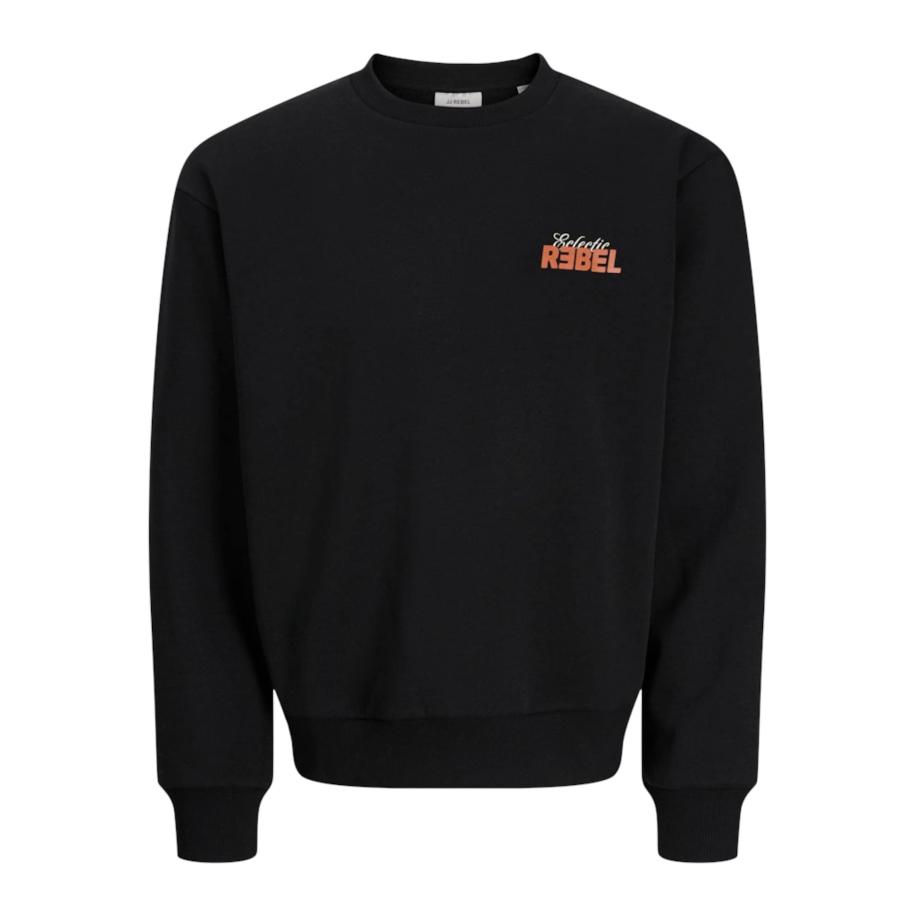 JJ Rebel JJ Rebel Sweatshirt JREBJIM mandarijn / zwart / offwhite -