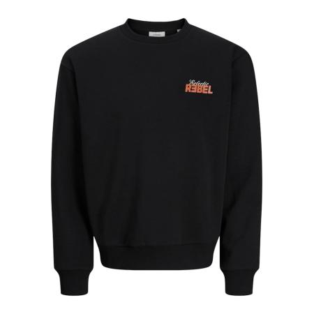 JJ Rebel JJ Rebel Sweatshirt JREBJIM mandarijn / zwart / offwhite