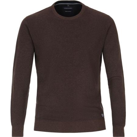 Casa Moda Pullover O-Hals Melange Geel