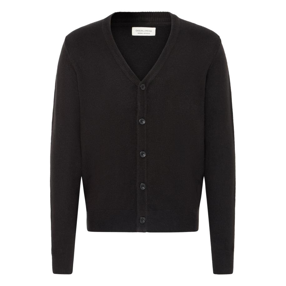 Casual Friday Casual Friday Gebreid vest CFHEINE zwart -