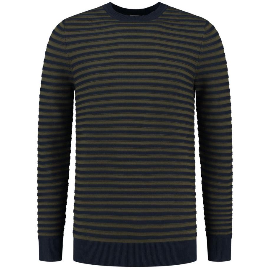 Dstrezzed Trui Strepen Donkergroen Groen