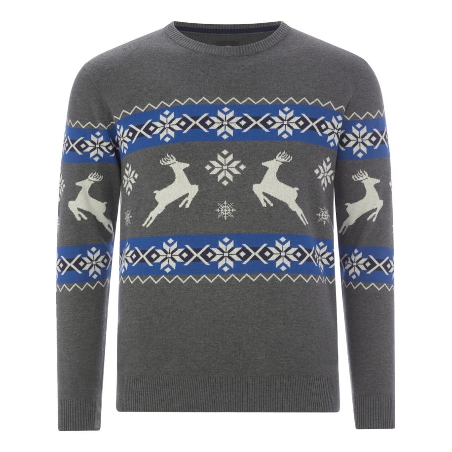 jan vanderstorm Jan Vanderstorm Trui Tore blauw / grijs -