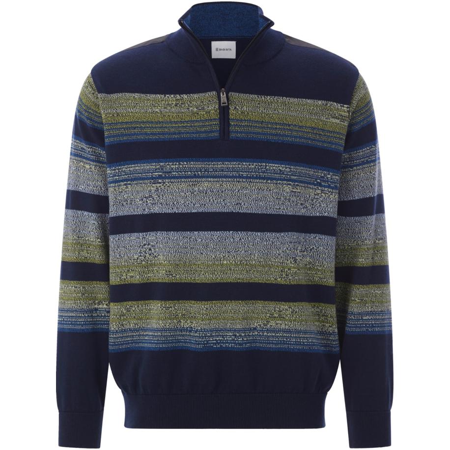 BABISTA BABISTA Trui Nelor donkerblauw / grijs / groen -