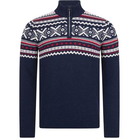 Giesswein GIESSWEIN Trui donkerblauw / rood / wit