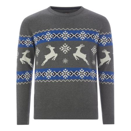 jan vanderstorm Jan Vanderstorm Trui Tore blauw / grijs