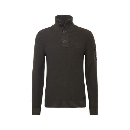 Petrol Industries Trui goudgeel / donkergroen / zwart