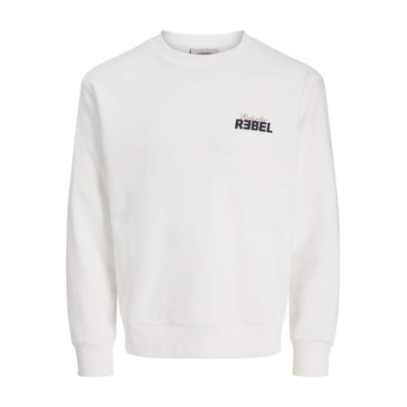 JJ Rebel JJ Rebel Sweatshirt JREBJIM zwart / wit