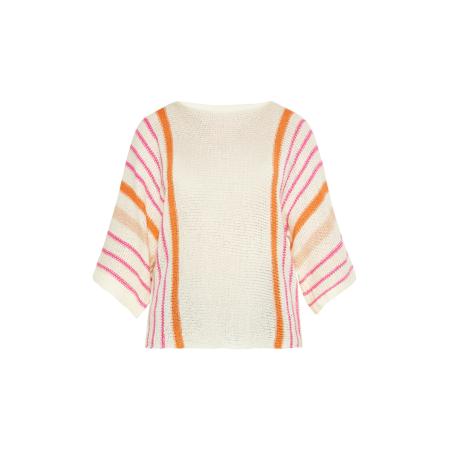 Gaya Gaya Trui crème / donkeroranje / pink