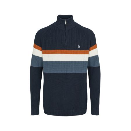 U.S. Polo Assn. U.S. POLO ASSN. Trui Ricco indigo / goudgeel / grijs / wit