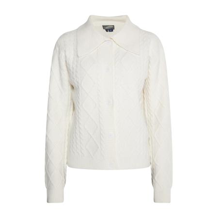 DreiMaster DreiMaster Vintage Gebreid vest Incus wolwit