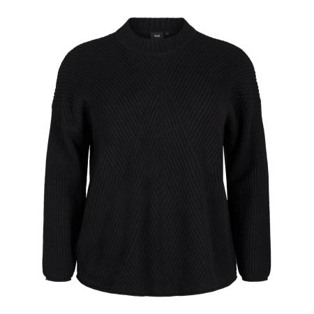 Zizzi Zizzi Trui CACOMFY zwart