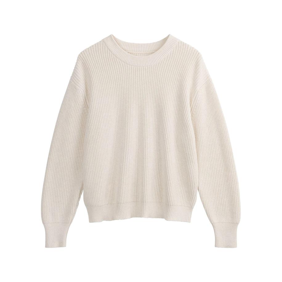 MELA Trui Adah crème Bruin