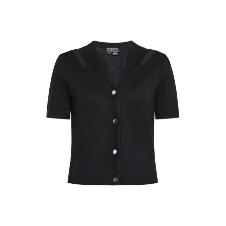 Faina faina Gebreid vest zwart