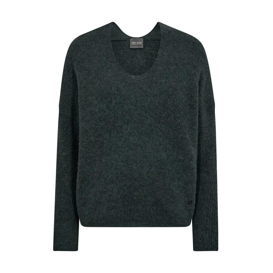 Mos Mosh MOS MOSH Trui Thora donkergroen -