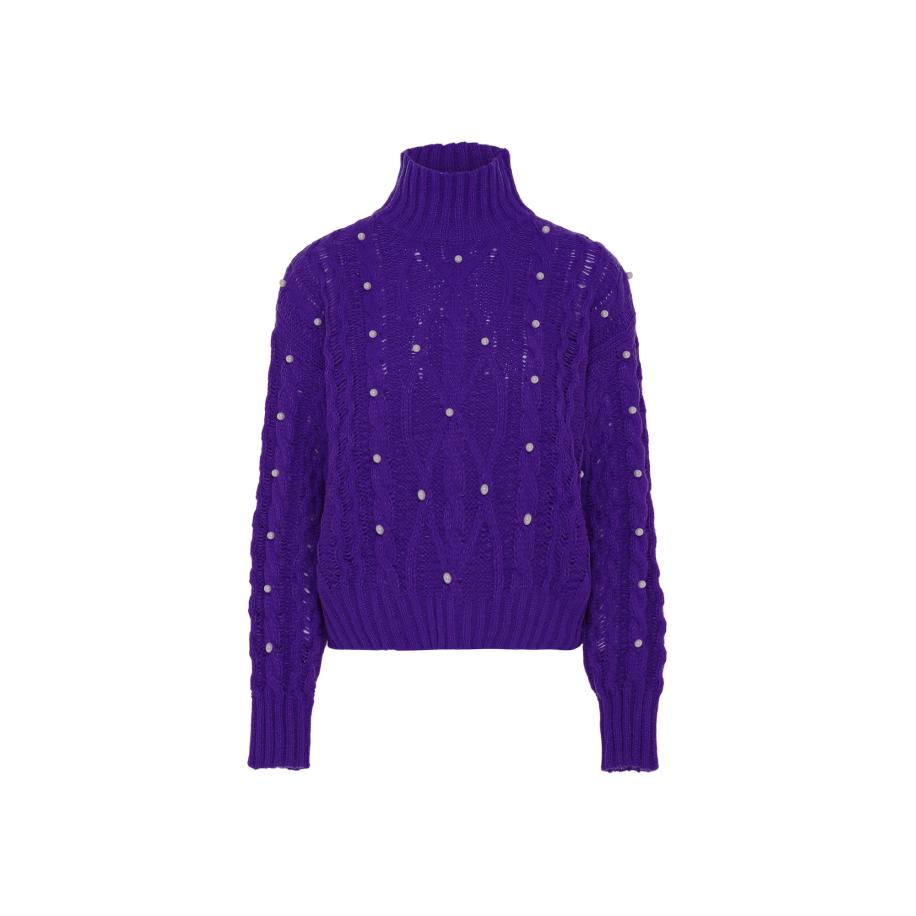 Faina faina Trui violetblauw / wit -