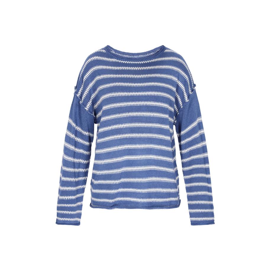 Faina faina Trui blauw / wit -