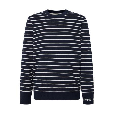 Pepe Jeans Trui NEW ANDRE donkerblauw / wit