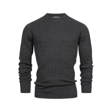 Kronstadt Kronstadt Trui Cable donkergrijs