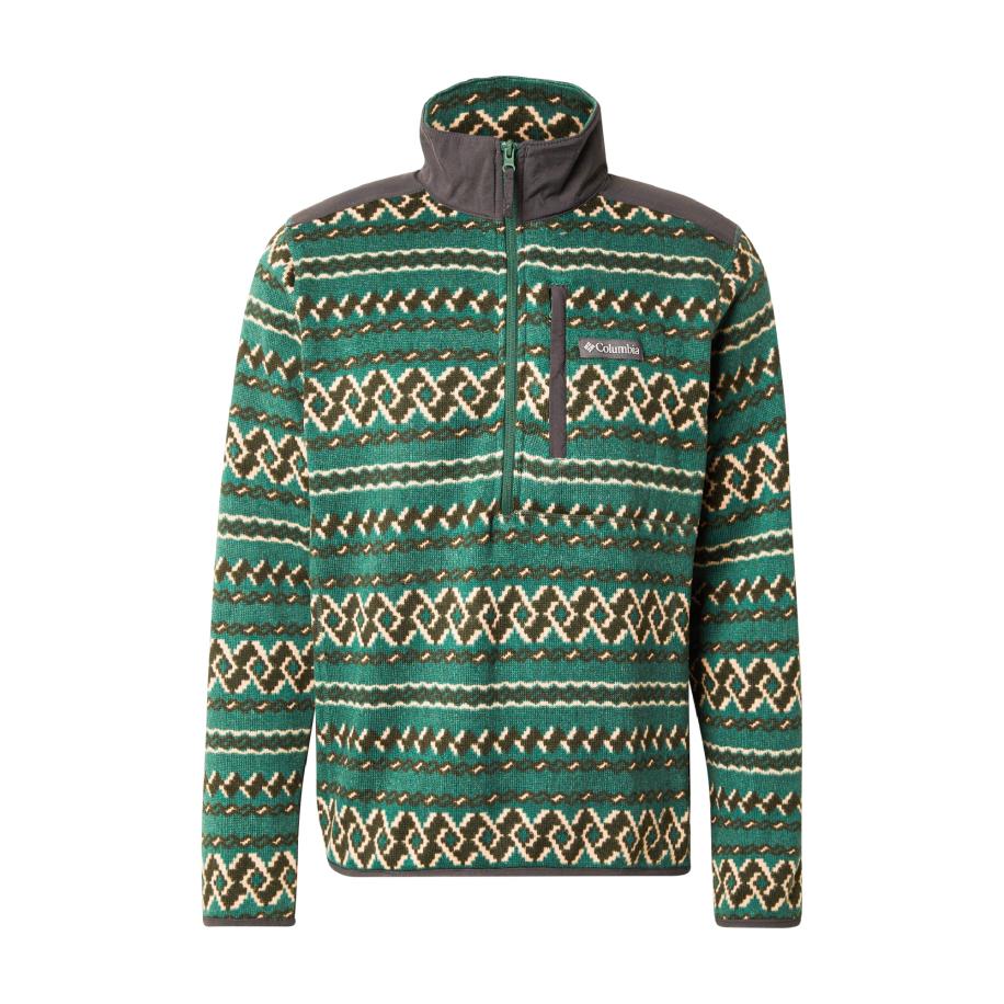 Columbia COLUMBIA Sporttrui Weather groen / olijfgroen / wit -