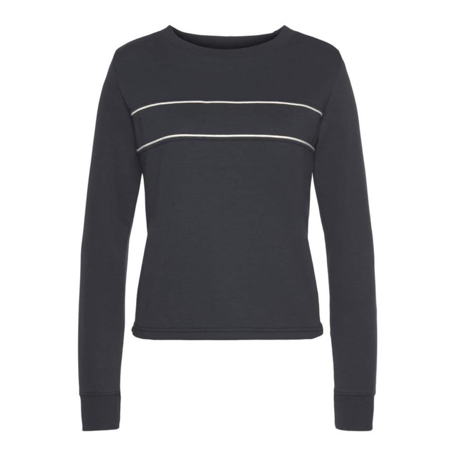 H.I.S H.I.S Sweatshirt donkerblauw / wit -