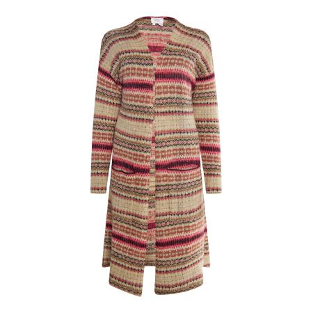 Usha usha FESTIVAL Gebreid vest Carnea beige / nachtblauw / bruin / pink