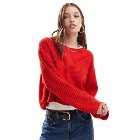 Miss Selfridge Ruimvallende trui in rood