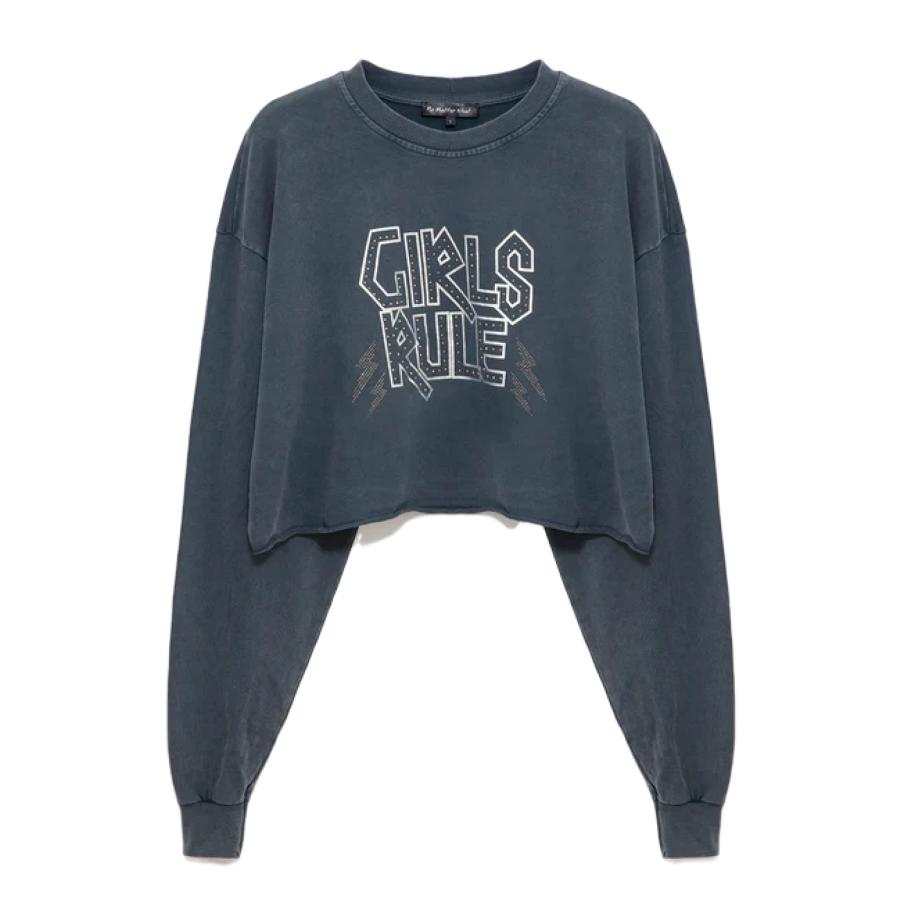 No Matter What No Matter What Sweatshirt antraciet / wit -