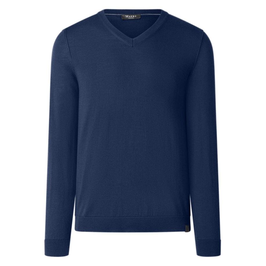 MAERZ Trui V-hals, Effen Multicolor