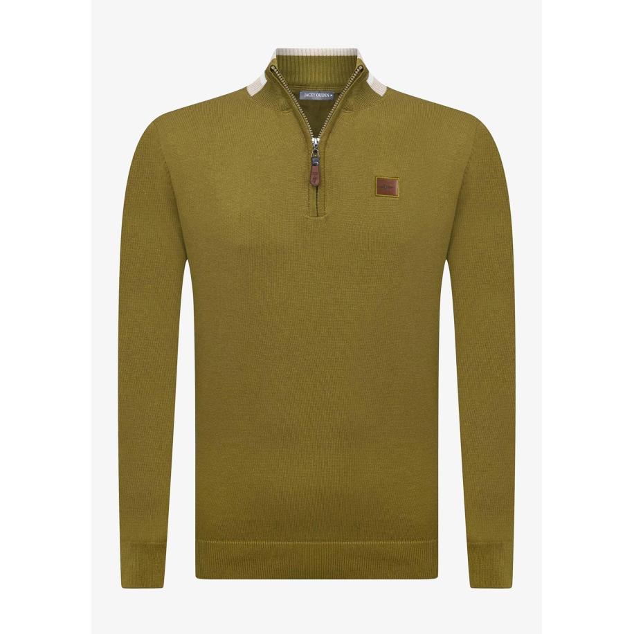 Jacey Quinn Jacey Quinn Trui bruin / olijfgroen -