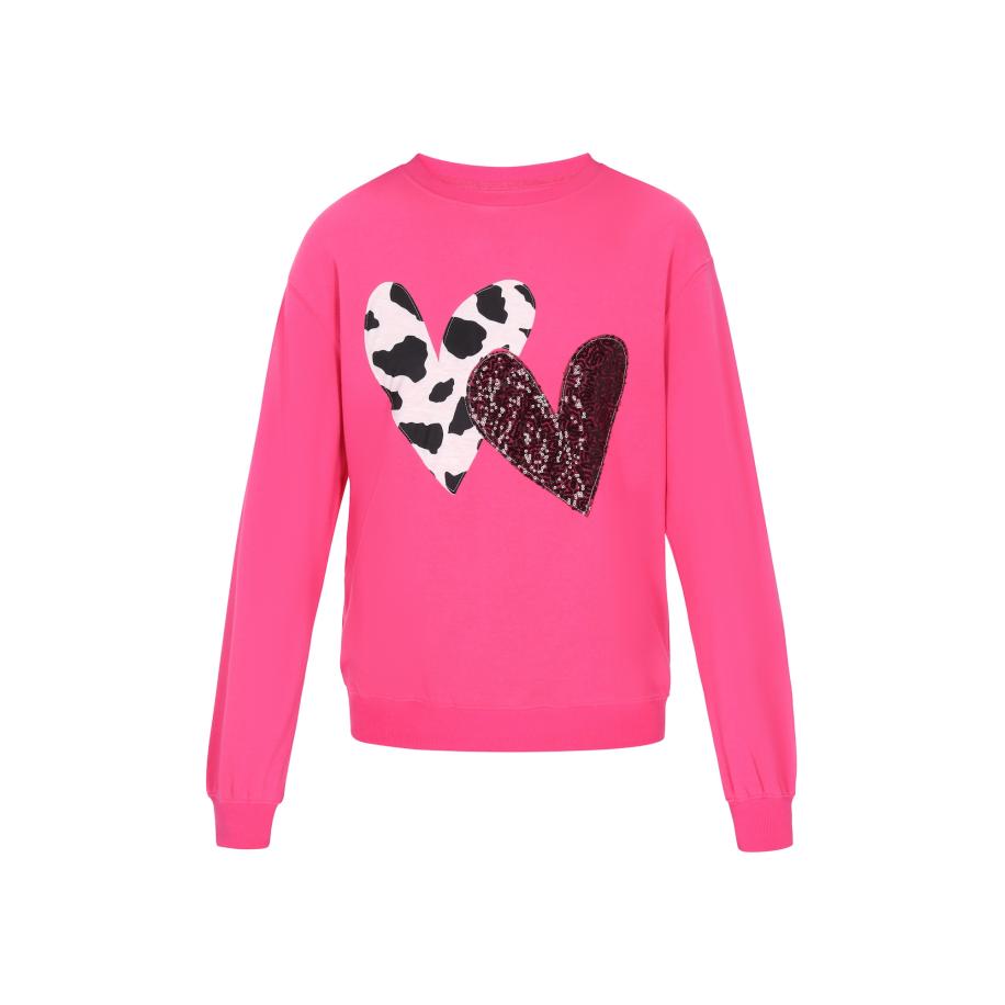 NALLY NALLY Sweatshirt Fashion Look pink / zwart -