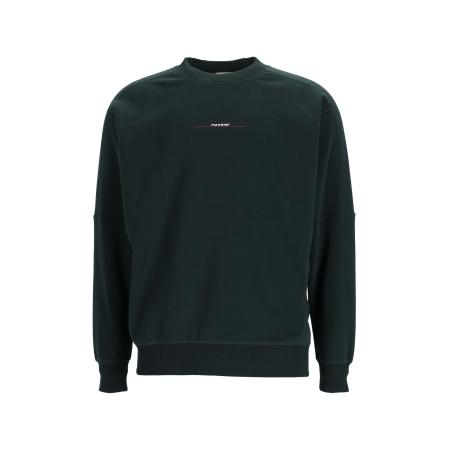 Chasin' CHASIN Sweatshirt Connect Round donkergroen / wit