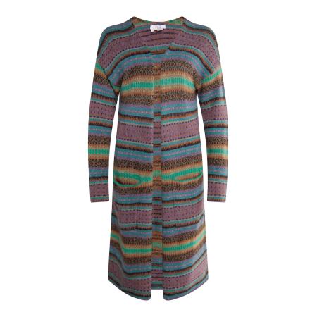 Usha usha FESTIVAL Gebreid vest Carnea crème / lichtbruin / sering / zwart