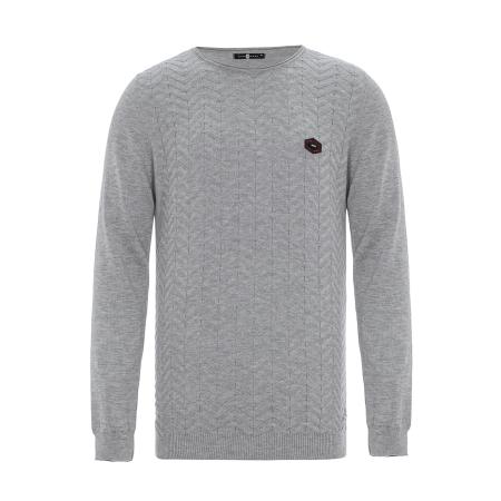 Cipo & Baxx CIPO & BAXX Trui lichtgrijs