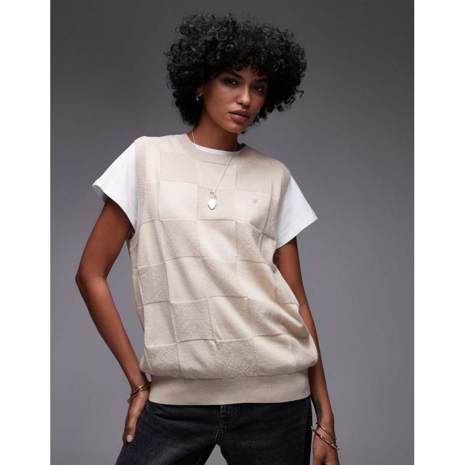 Carhartt WIP Gebreid vest in beige-Grijs Grijs